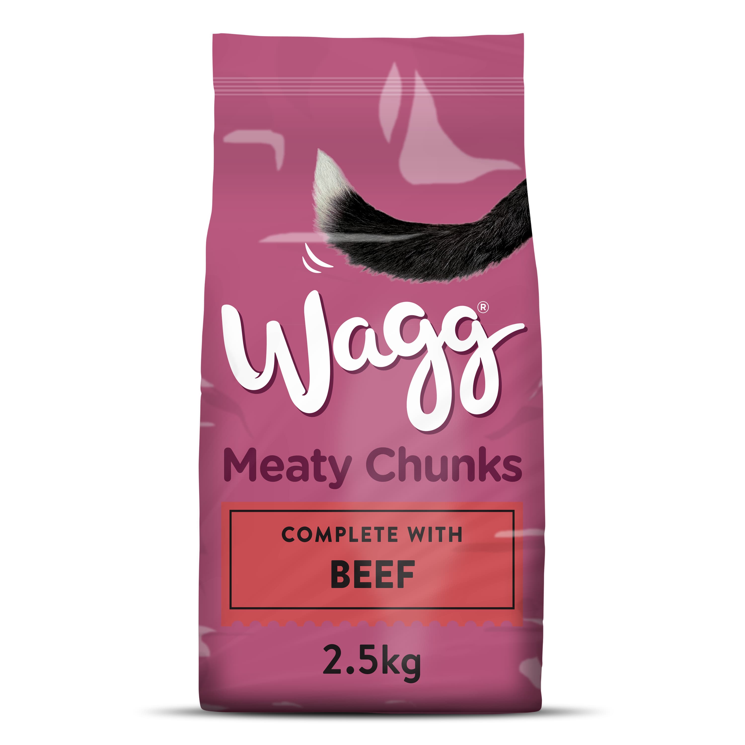 Wagg Moist Meaty Chunks Dry Dog Food Beef