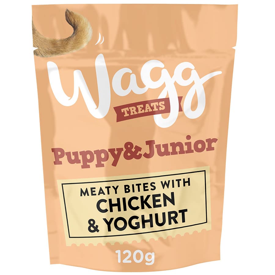 Wagg Puppy & Junior Meaty Bites with Chicken & Yoghurt Dog Treats