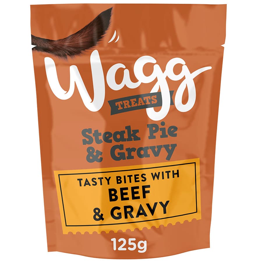 Wagg Steak Pie & Gravy Tasty Bites with Beef & Gravy Dog Treats