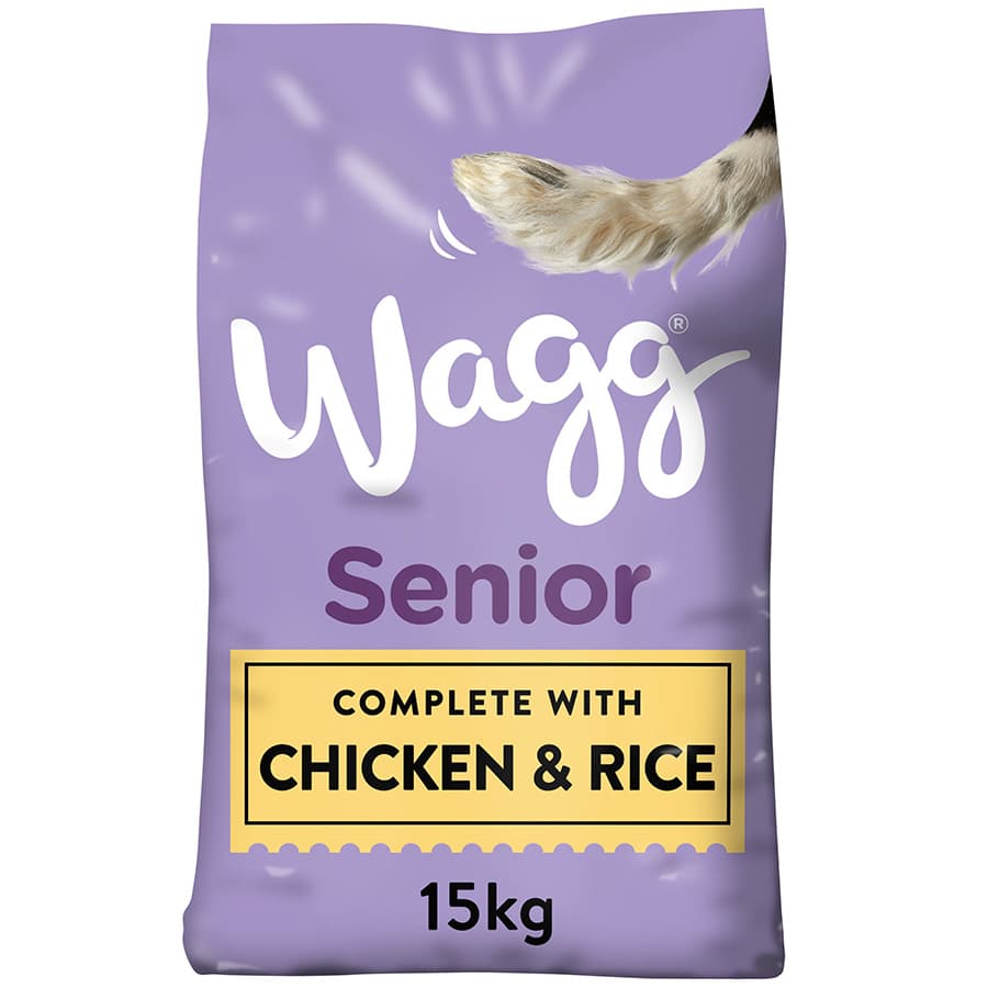 Wagg Complete Senior Dry Dog Food with Chicken & Rice