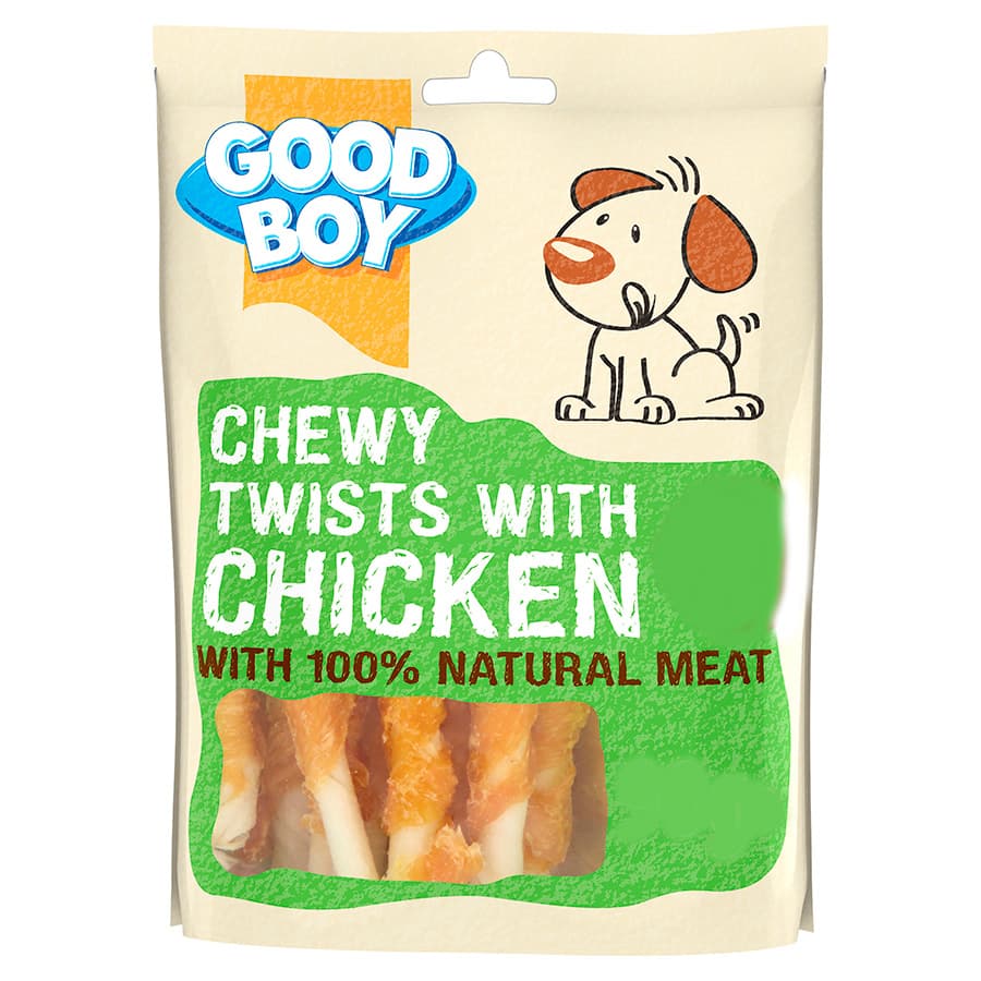 Good Boy Chewy Twists with Chicken Dog Treats