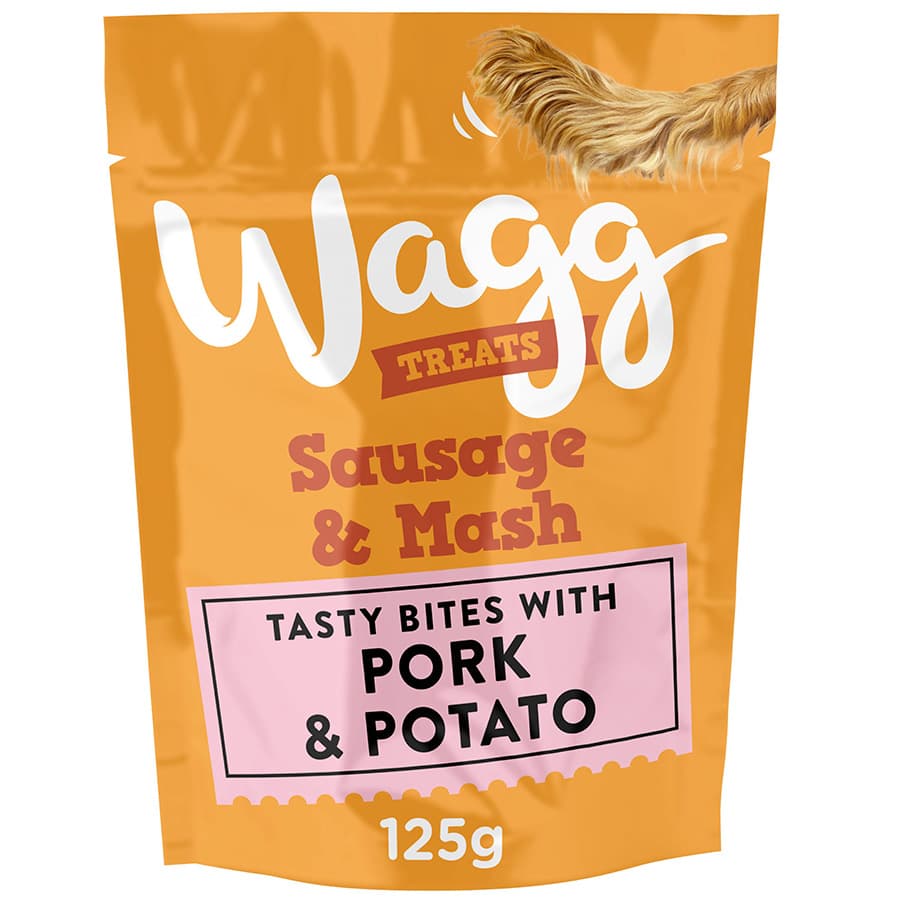 Wagg Sausage & Mash Tasty Bites with Pork & Potato Dog Treats