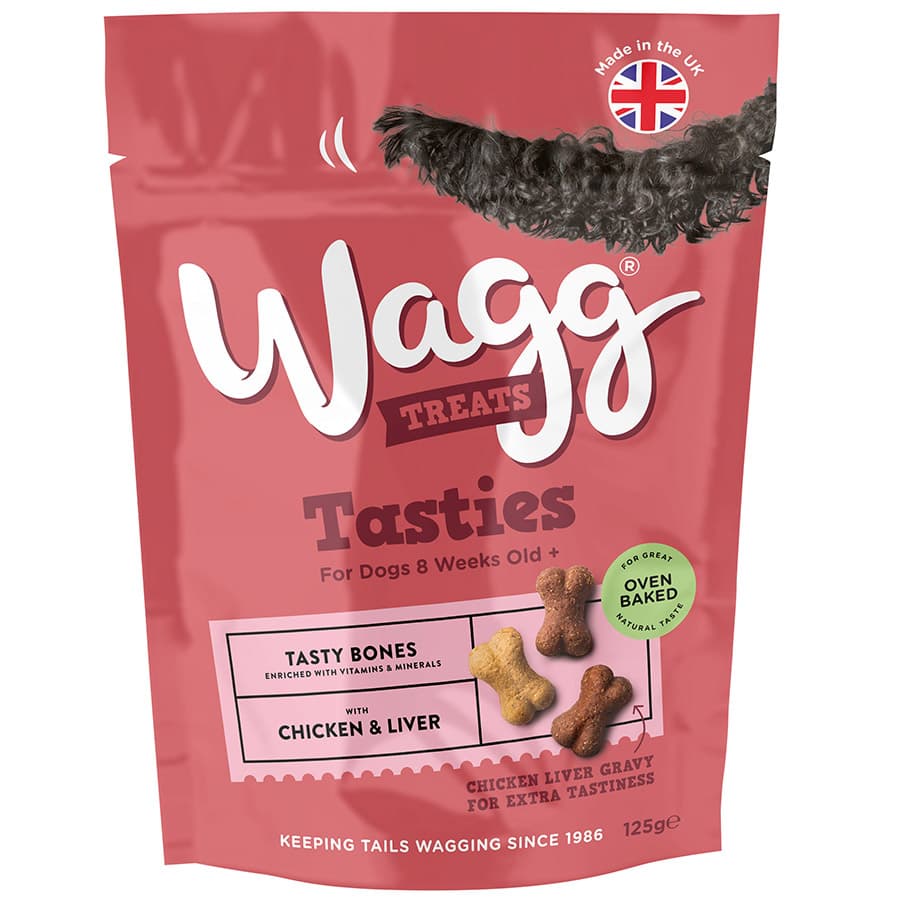Wagg Tasties Tasty Bones with Chicken & Liver Dog Treats
