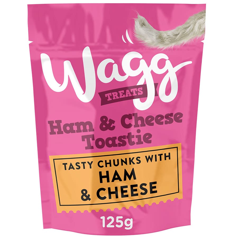 Wagg Ham & Cheese Toastie Tasty Chunks Dog Treats