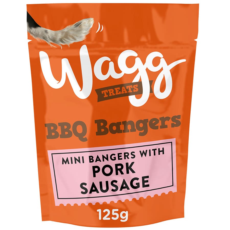 Wagg BBQ Bangers Mini Bangers with Pork Sausage Dog Treats